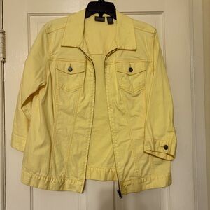 Chicos yellow denim jacket